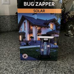 Solar Bug Zapper Outdoor Waterproof, Electric Mosquitoes Zapper