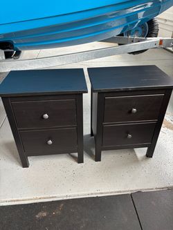 Hemnes bedside tables (2)