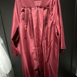 Burgundy Graduation  Gown 