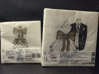 Wedding design napkins