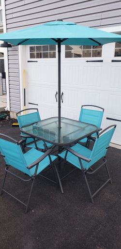 Patio set / Teal
