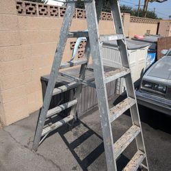 6 Foot Aluminum Double Sided A Frame Ladder
