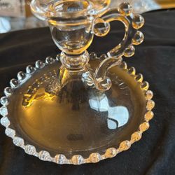 Candlewick Glass Candle Holder