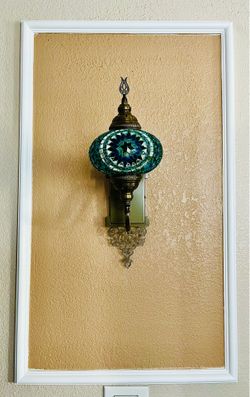 Turkish mosaic wall sconce