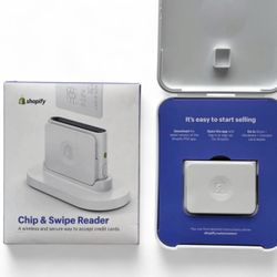 Shopify Chip & Swipe Reader - Wireless Accept Credit Cards- Never used with Box