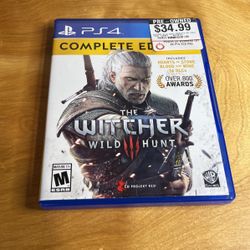 PlayStation 4 / PS4 - Witcher 3 Wild Hunt Compete Edition