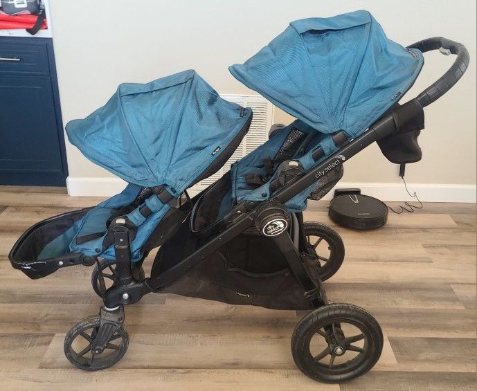 Baby Jogger City Select Double Stroller - Teal