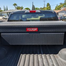 WEATHER GUARD Black Aluminum Top Mount Truck Tool Box