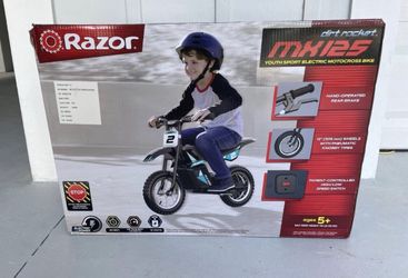Razor MX125 dirt rocket e-bike for kids 5.3 mile range 8mph