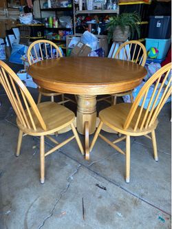Round Wood Table