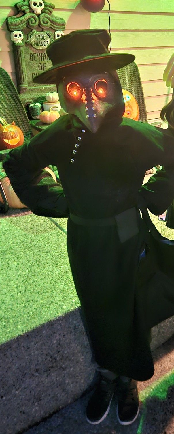 Kids Med Plague Doctor Costume Custom LED eyes