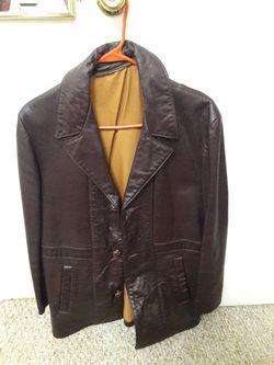 Women's leather jacket size large