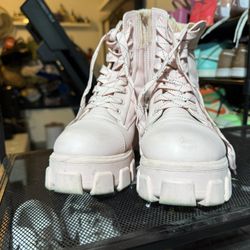 Pink Boots Size 8