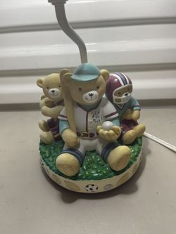 Sports Theme Teddy Bears Lamp