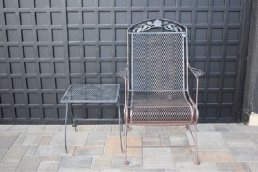 Wrought iron patio set