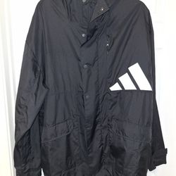 Adidas Rain Trench Jacket Size Large