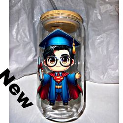 New Superman graduation tumbler