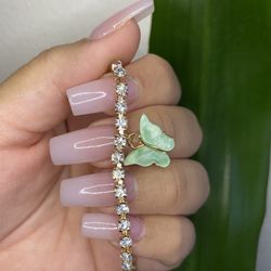 Butterfly ankle bracelet