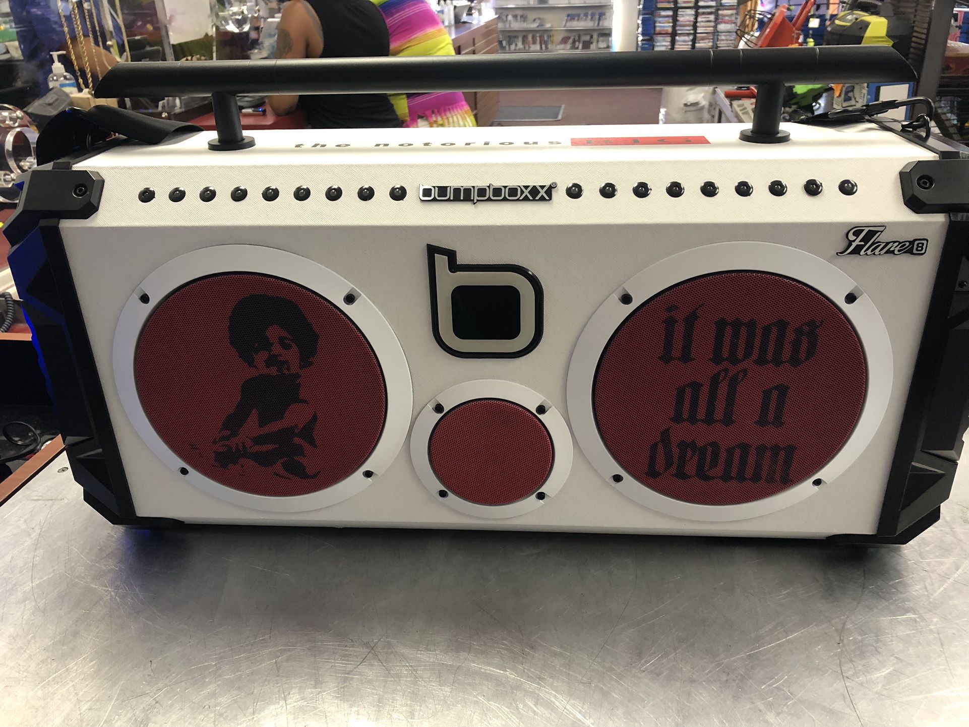96091 Bumpboxx Flare 8 Bluetooth Speaker The Notorious BIG Edition W/ Charger 513575