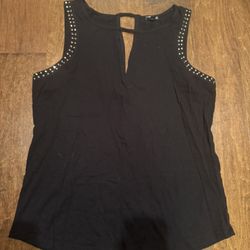 Woman’s express Tank Top With Bling Sleeves Shipping Available 