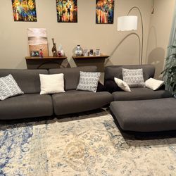 Italian Brand Low Profile Modular Sofa Set