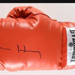 Devin Haney Signed And Authenticated Boxing Glove.