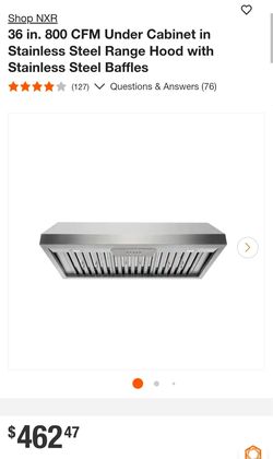 NXR-EH3619, 36" Range hood