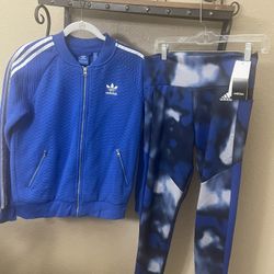 Adidas workout set jacket & NWT pants