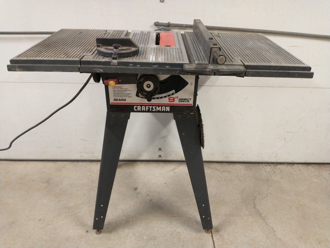 9" Craftsman Table Saw