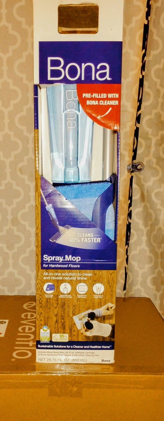 Brand New Bona Spray Mop For Hard Wood Floors For Sale