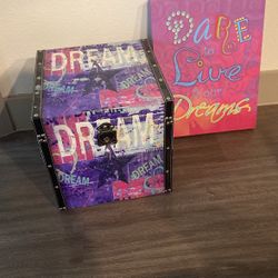 Decorative Trunk And Poster