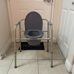 Raised Toilet Seat Chair - Adjustable Height - Portable