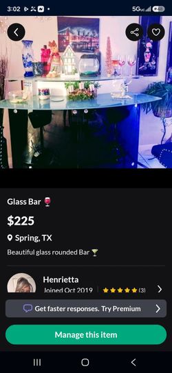 Bar , glass, crome