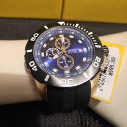 ""🚨❤️💘💙💌💝🎁🚨PERFECT GIFT FOR VALENTINE'S DAY"" MEN'S NEW LUXURY SPORTY BIG FACE WITH BLACK SILICONE STRAP ORIGINAL IN*VIC*TA⌚️ 