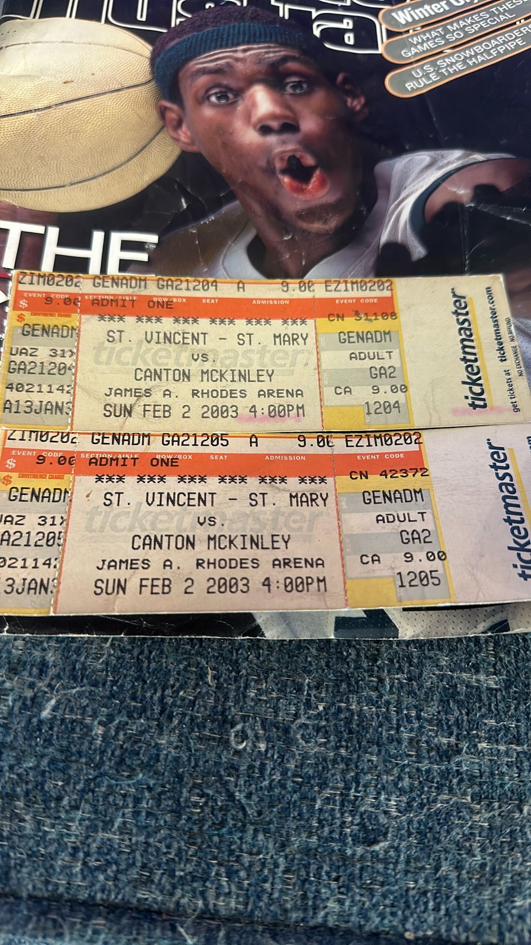 2 Lebron High School Tickets