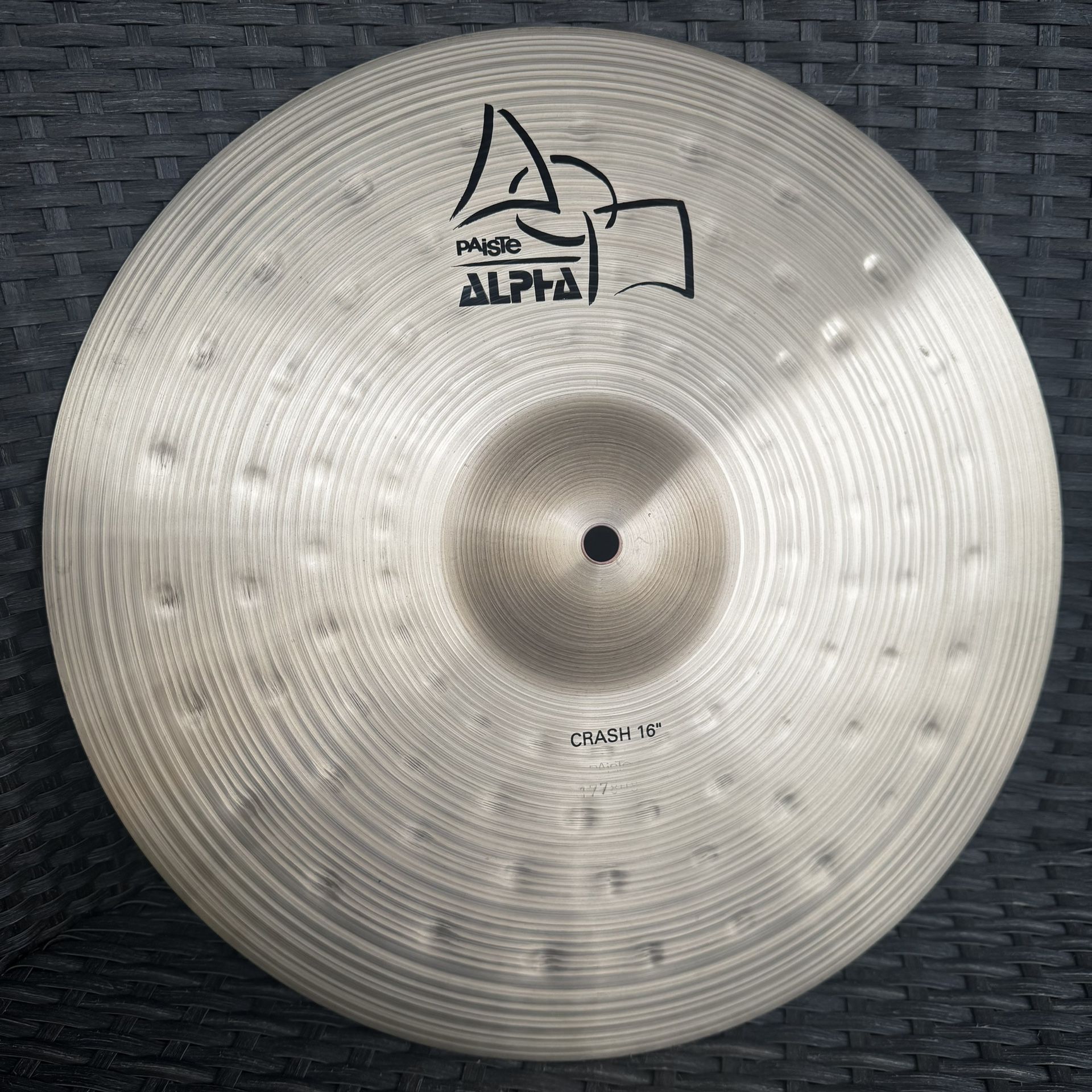Vintage 1990s Paiste Alpha 16” Crash Cymbal
