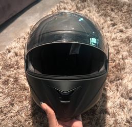 Ilmotor Matte Black Full-Face Motorcycle Helmet