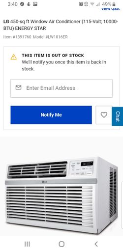 LG 10,000 BTU 115V Window AC