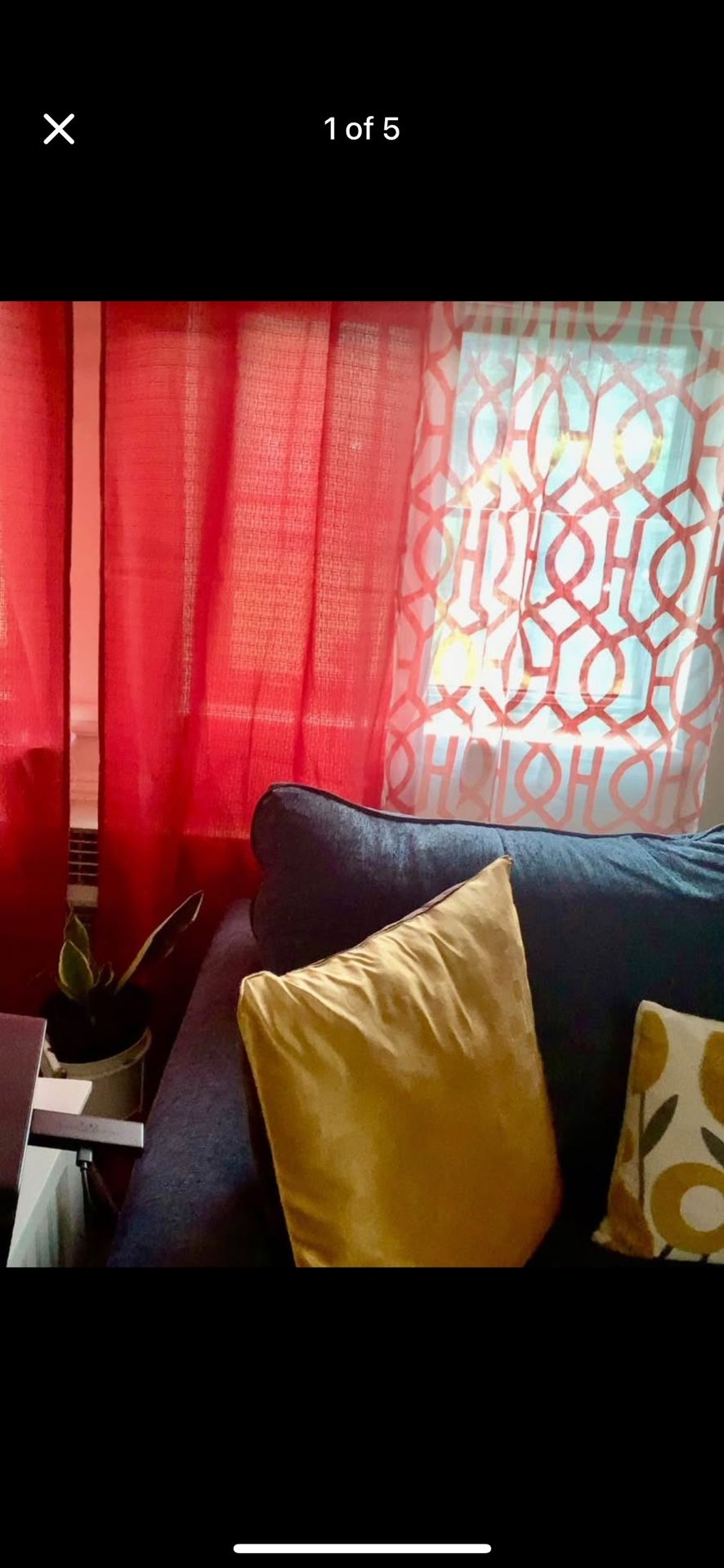 Sheer Curtains 3 Pieces