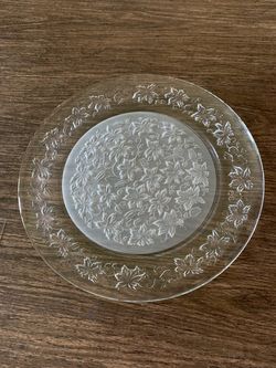 Crystal Glass Tray Princess House