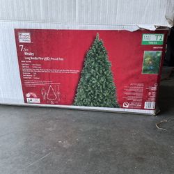 pre-Lit 7.5 Foot Led Long needle Christmas Tree $90