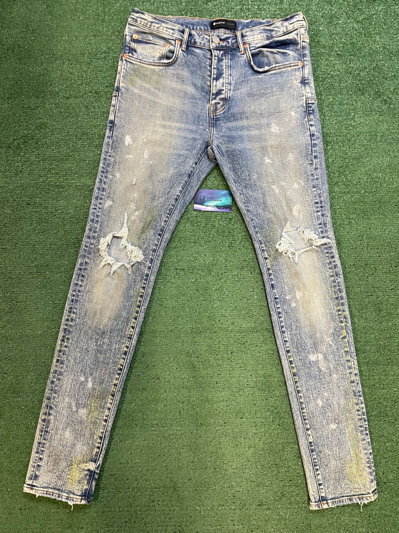 Purple Brand light blue vintage jeans