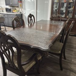 Dining Table Set With China Cabinet