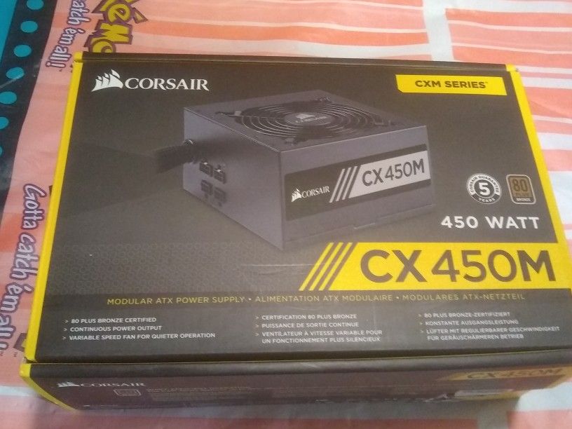 Corsair CX450M 450 watt power supply