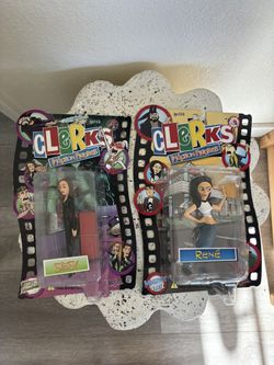 Vintage Clerks Inaction Figures Rene(2003) Mallrats Ser.2 Sissy (2005) Series 4