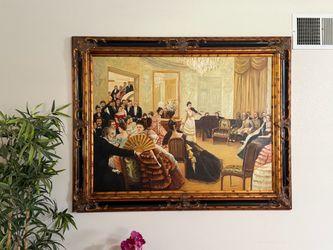 Signed vintage oil painting