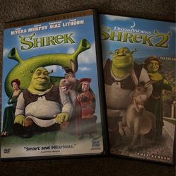 Shrek 1 & 2 DVDs