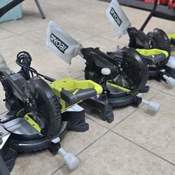 NEW RYOBI 7-1/4" MITER SAWS 60$ EACH Cost 149 AT HOME DEPOT 
