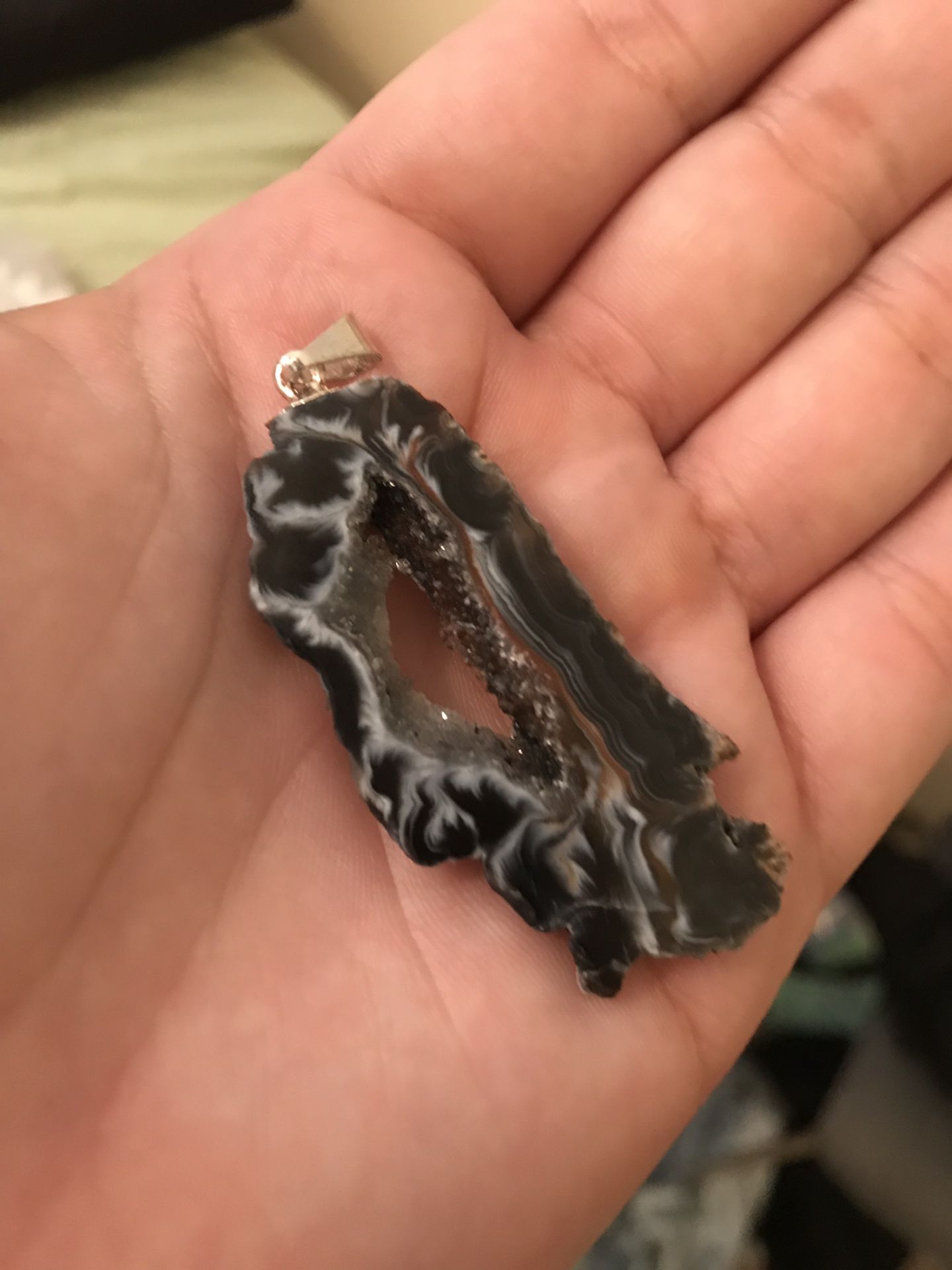 2 different geode pendants (no chain/ necklace attached)