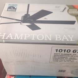  Hampton 52 Inch Smart Ceiling  Fan And Light Fixture 